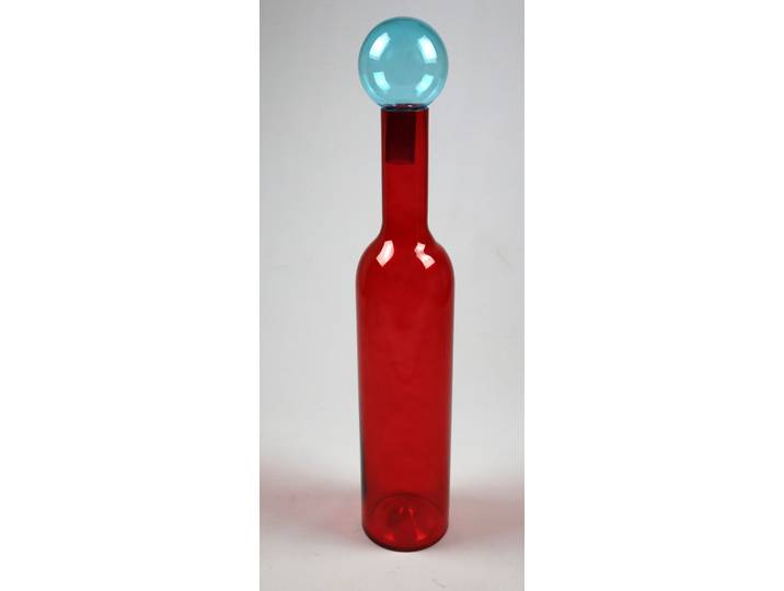 Dekovase AM DESIGN aus Glas , rot, B:14cm H:76,5cm, Glas, Vasen, Dekovase, BxH: 14x76,5 cm