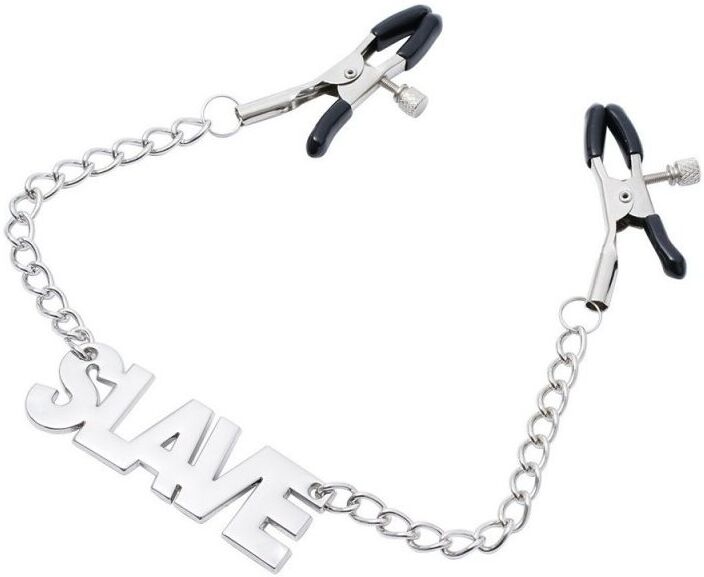 KINKgear Pince-Tétons avec plaque Slave 40cm