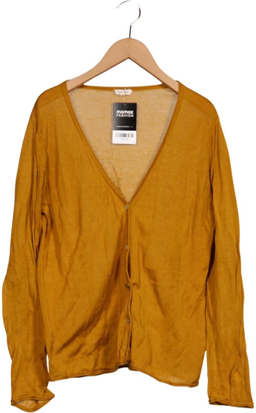 Grüne Erde Damen Strickjacke, Orange, Gr. XL, Baumwolle - Second Hand