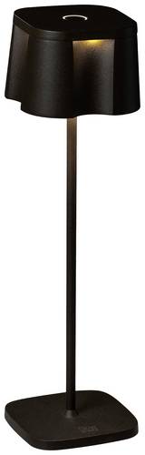 Konstsmide 7818-750 Nice schwarz LED-Außentischlampe 2.5W Warmweiß Schwarz