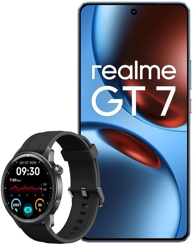 Smartphone Realme GT7 5G 512GB 12GB con Realme Watch S2