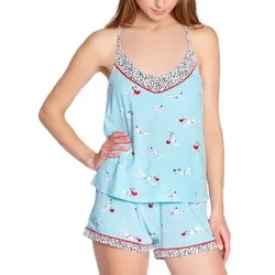 PJ Salvage Short Dalamatian Dog Pyjama Blau X-Large Damen