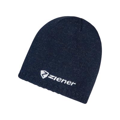 Strickmütze ZIENER "IRUNO-Z UNISEX", Damen, schwarz navy, Materialmix, Mützen Strickmütze, Futter aus Schoeller Polycolon für Feuchtigkeitstransport und Wärme