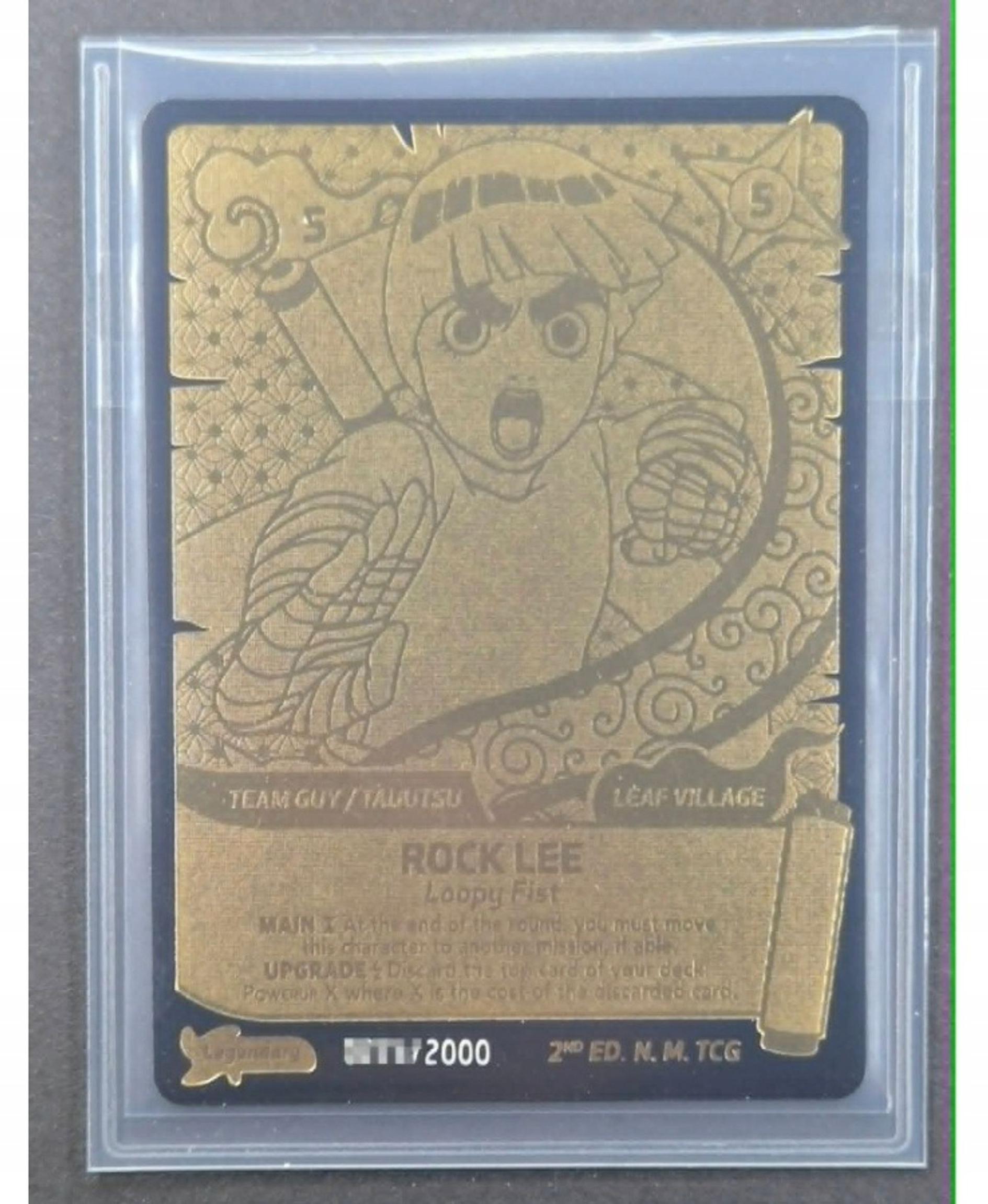 Naruto Mythos Rock Lee Loopy Fist Legendary 22k Gold Limited Edition (2,000 pieces)