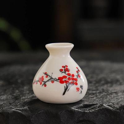 Inspired Living Chinese Style Ceramic Toothpick Holder And Cotton Swab Jar Mini Retro Vase style2 d 4.4x4.6cm