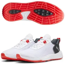 Puma Fusion Crush Sport Herren Golfschuh weiss/rot/gr