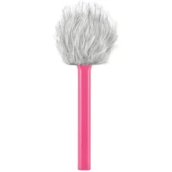 RØDE Handadapter Interview GO Pink mit Fell-Windschutz, Mikrofon Zubehör