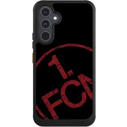 Nivocase Hülle für Samsung Galaxy A54 5G Handyhülle NIVOcore Case Schwarz 1. FCN Fanartikel Textur (Samsung Galaxy A54 5G), Smartphone Hülle, Schwarz