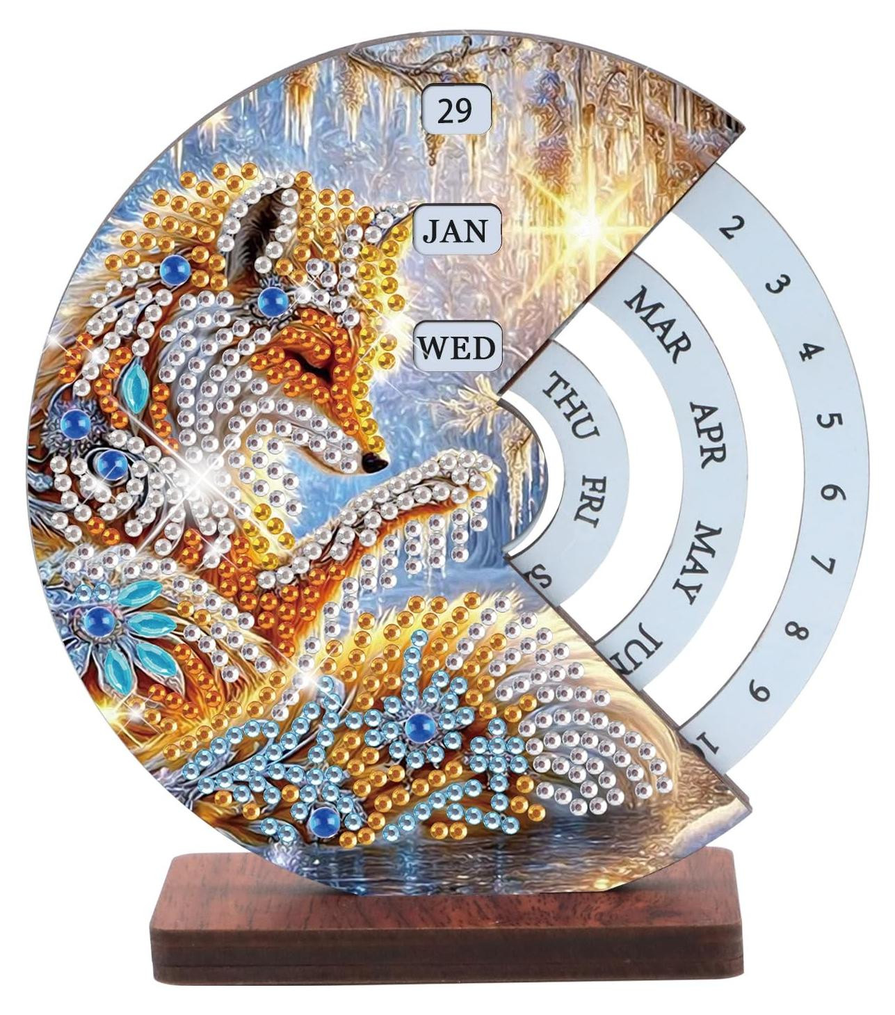 5D Diamond Painting Maankalender voor op tafel voor volwassenen
