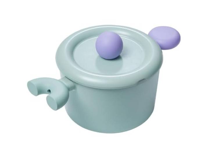 Neoflam Better Finger Suppentopf mit Deckel, Keramik, antihaftbeschichtet Kleiner Kasserolle und Suppentopf, 18 cm, hergestellt in Korea, Induktionsgeeignetes Kochgeschirr für Suppe, Eintopf, Ramen