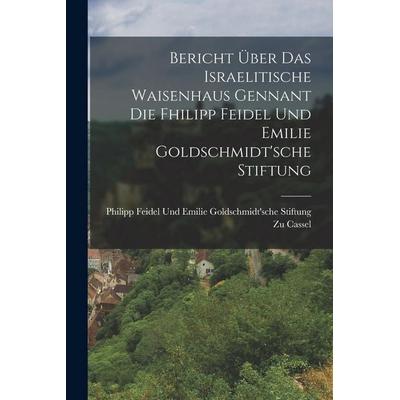 Bericht Über Das Israelitische Waisenhaus Gennant Die Fhilipp Feidel Und Emilie Goldschmidt'sche Stiftung, Taschenbuch von , Legare Street Press,