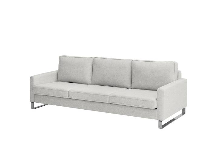3-Sitzer Sofa Grau Strukturstoff Luela 240 x 85 x 94cm Modern