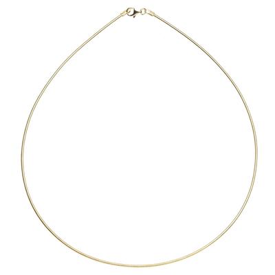 Halsreif OSTSEE-SCHMUCK "Ostsee-Schmuck Halsreif Omega 1,4 mm Halsreif Omega 1,4 mm" Gr. 45, gold, Halsketten, Damen, 45cm, Silber 925 (Sterlingsilber), L: 42