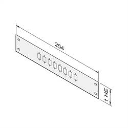 nVent SCHROFF 20118713 Frontplatte (B x H x T) 254 x 43.4 x 1.5 mm 1 St. Piece