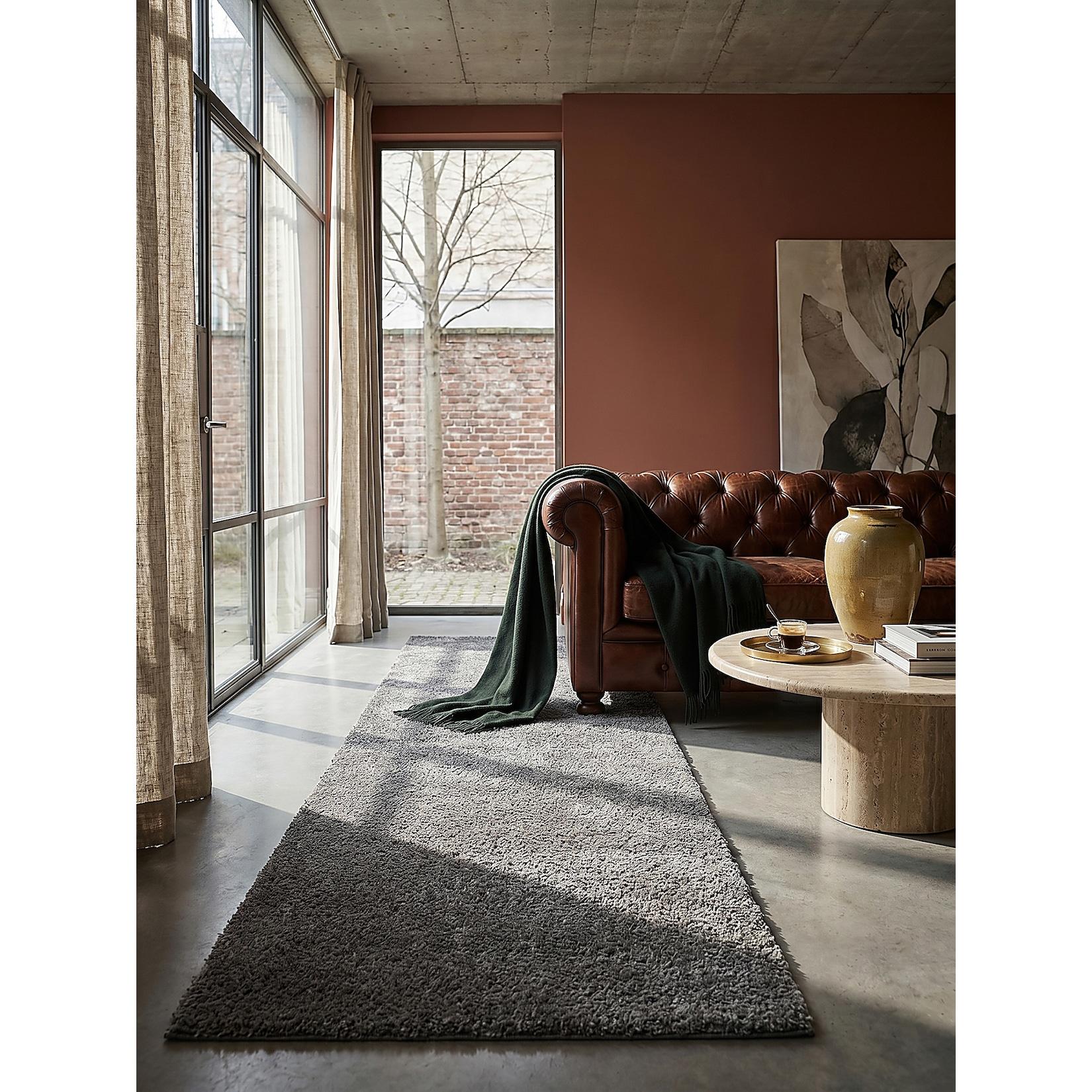 Shaggy-Teppich waschbar Dunkelgrau 80 x 150 cm - DIADEM Kadima