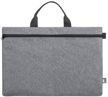 Sacoche personnalisé Divaz gris polyester recyclé