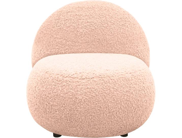 Sessel HOME AFFAIRE Mithras II Cocktailsessel, organische Formensprache, Solitär Sessel , beige, B:73cm H:76cm T:75cm, 100% Polyester, Sessel, Sessel, Bouclé oder Fellimitat; Lieferzeit nur ca. 2 Wochen