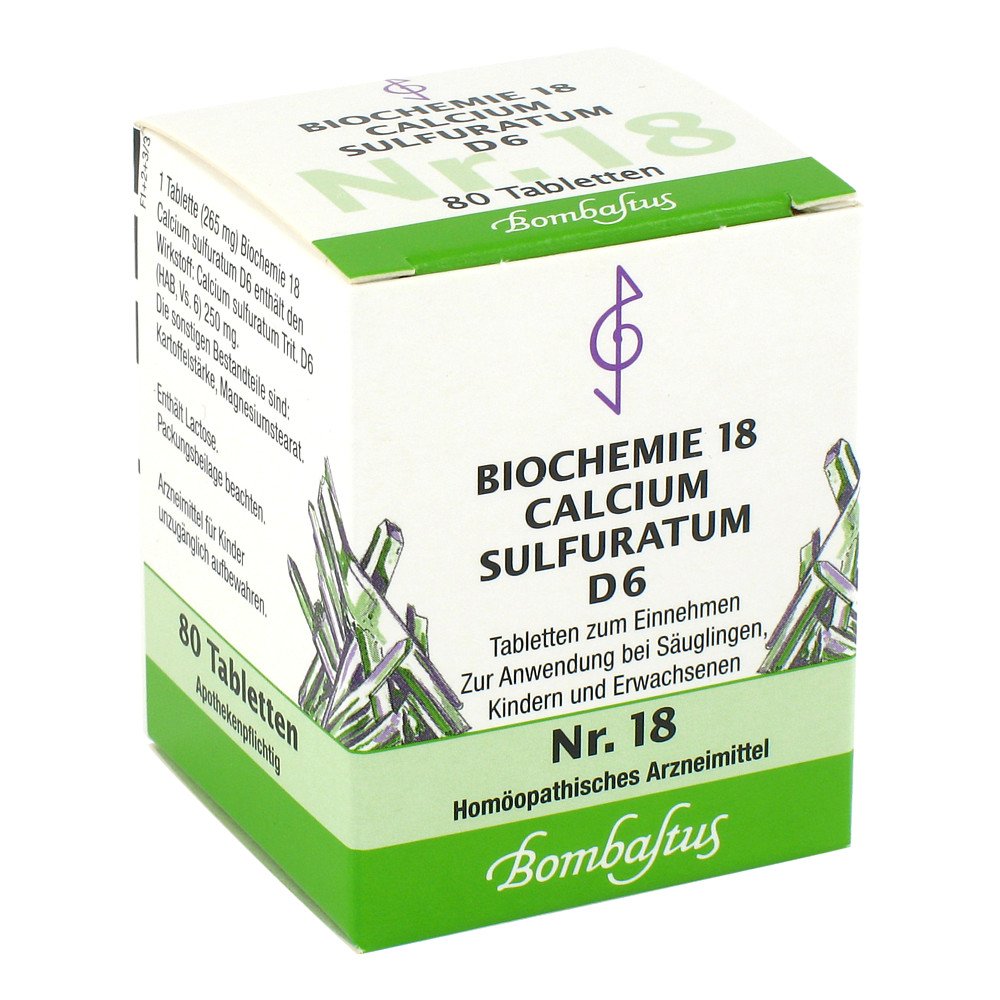 Bombastus-Werke AG Biochemie 18 Calcium sulfuratum D6 Tabletten 04325012