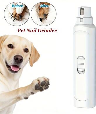 Happy Pet Pantry Rechargeable Pet Nail Grinder For Dogs & Cats Quiet, Safe & Painless Grooming Tool Rechargeable Pet Nail Grinder For Dogs & Cats Quiet, Safe & Painless Grooming Tool