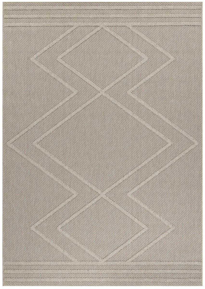 Dutch XXL Scandinavisch Vloerkleed Patara Geometrisch Beige 80 x 250 cm