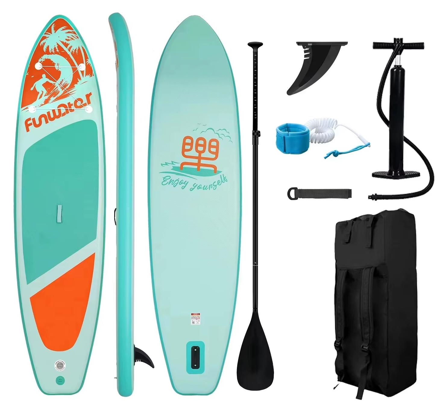 Aufblasbares Stand-Up-Paddleboard - SUPFW28C - 350 × 86 × 15 cm - PVC - Rutschfest - Für Erwachsene