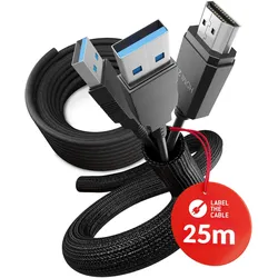 LTC CABLE TUBE 10 Schwarz - 25 m