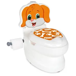 JAMARA Meine kleine Toilette Hund mit Spülsound und Toilettenpapierhalter