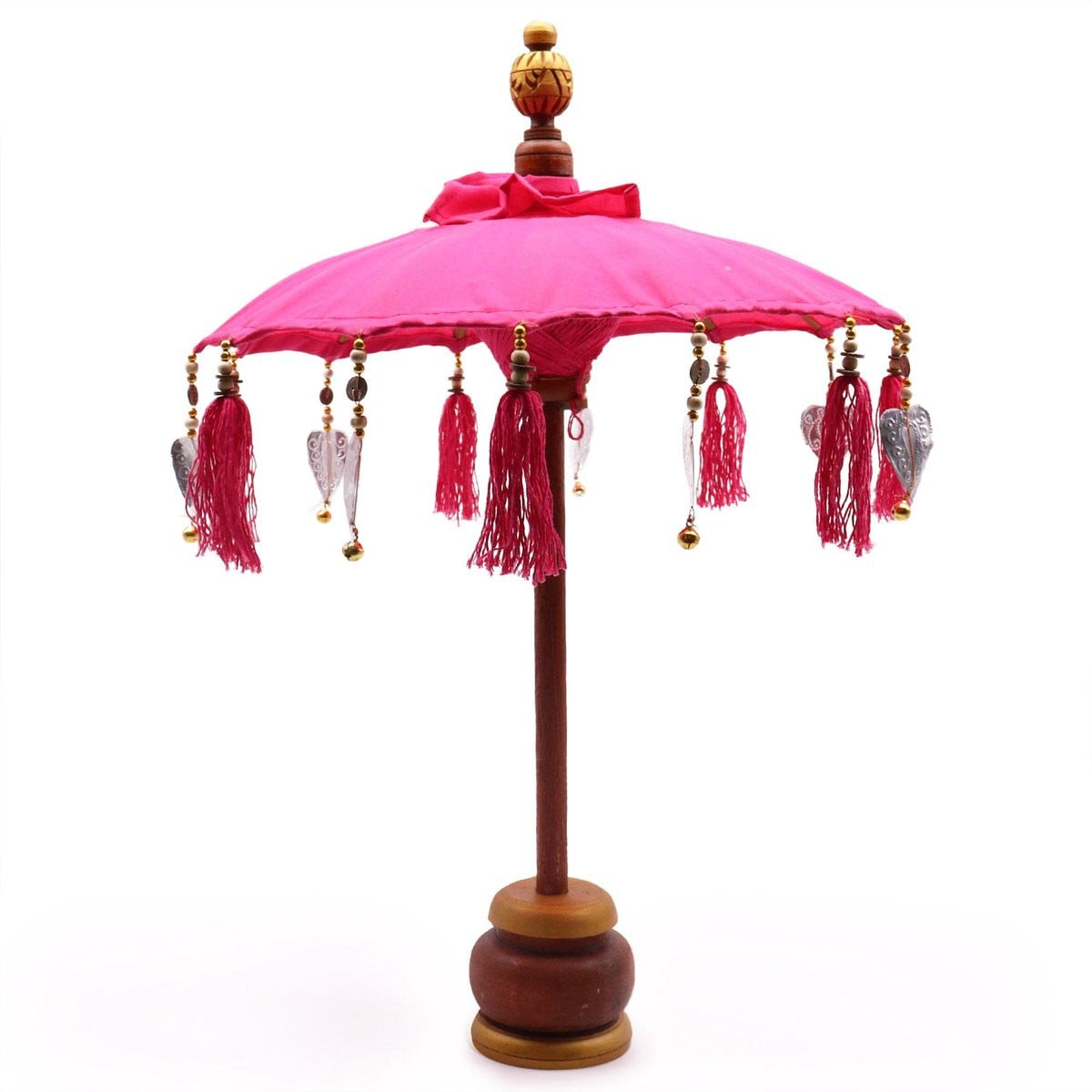Ancient Wisdom Decoratief beeld Parasol katoen roze 40 cm