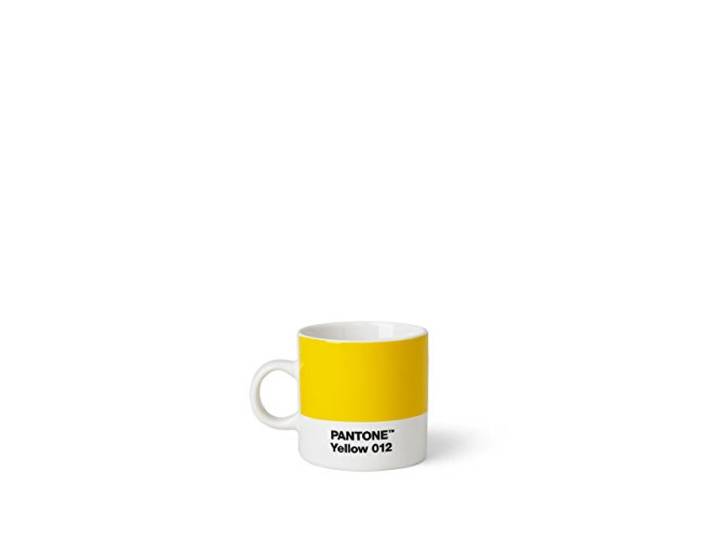 PANTONE Espresso Cup, small coffee cup, fine china (ceramic), 120 ml, Yellow 012 C