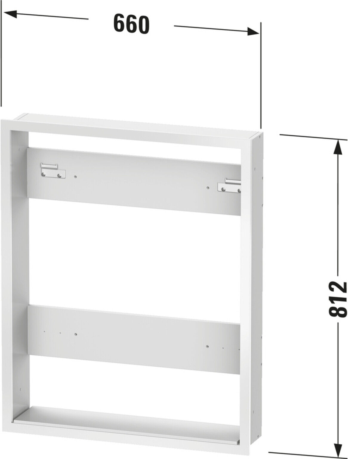 Duravit Einbauset 66,1x13,9cm, Rah. f Spanplattenschraube Good/Better (LM987500000)