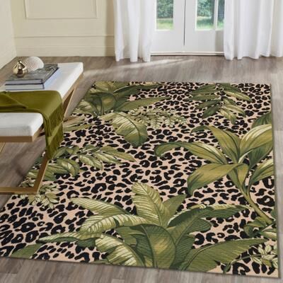 Lush Decor Marina Safari Indoor/Outdoor Area Rug