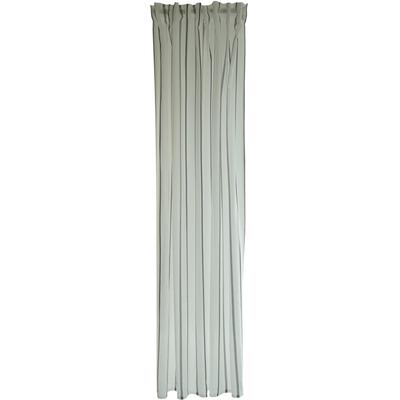 Gardine HOMING "Vali" Gr. 1, grau, B:140cm H:245cm, Polyester, Gardinen, Gardine, Streifen, modern, Wohnzimmer, Schlafzimmer