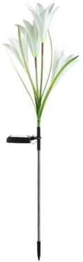 Uplift Picks Solar Lily Flower Pathway Lights With Seven Color Changing Garden Glow white