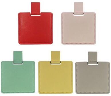 Uplift Picks Ultra Thin Stainless Steel Pocket Mirror Portable Mini Makeup Travel Mirror yellow square