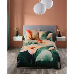 kaeppel Bettwäsche Satin Magic Dust - Designer Digital apricot 155x220 cm + 80x80 cm