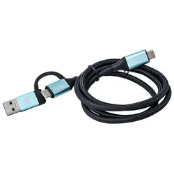 I-TEC USB-C auf USB-C Kabel mit integriertem USB 3.0 Adapter 100cm