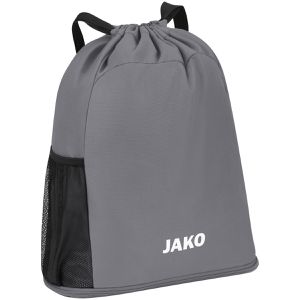 JAKO Turnbeutel Multibag One, grau, mit Kordelzug, Bodenfach & Außentasche, aus Polyester, 45 cm