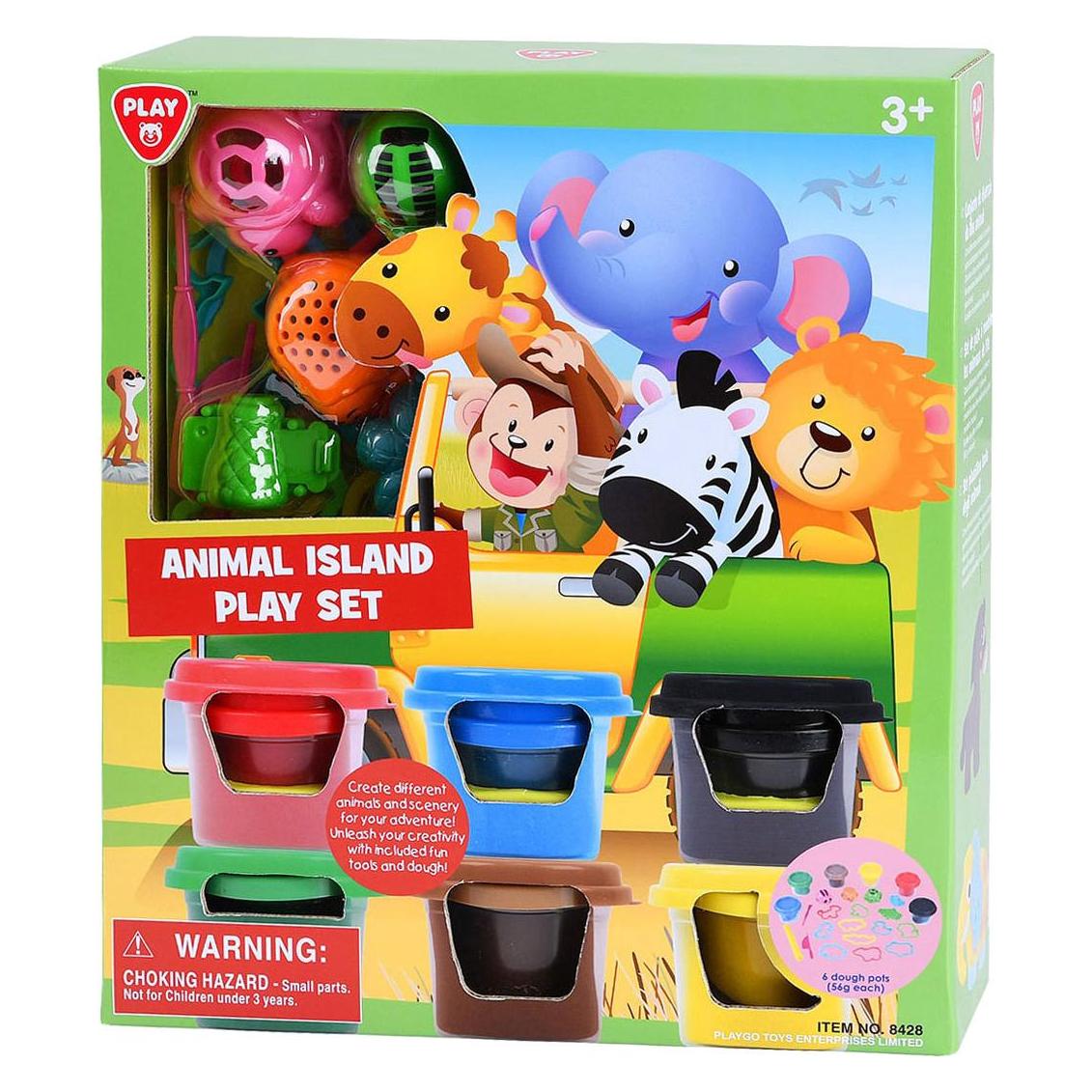 Play Animal Island Clay-Set. 6 Tontöpfe (49619562)
