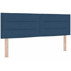 vidaXL Kopfteil mit Kopfteil Blau 160 cm Kunstleder