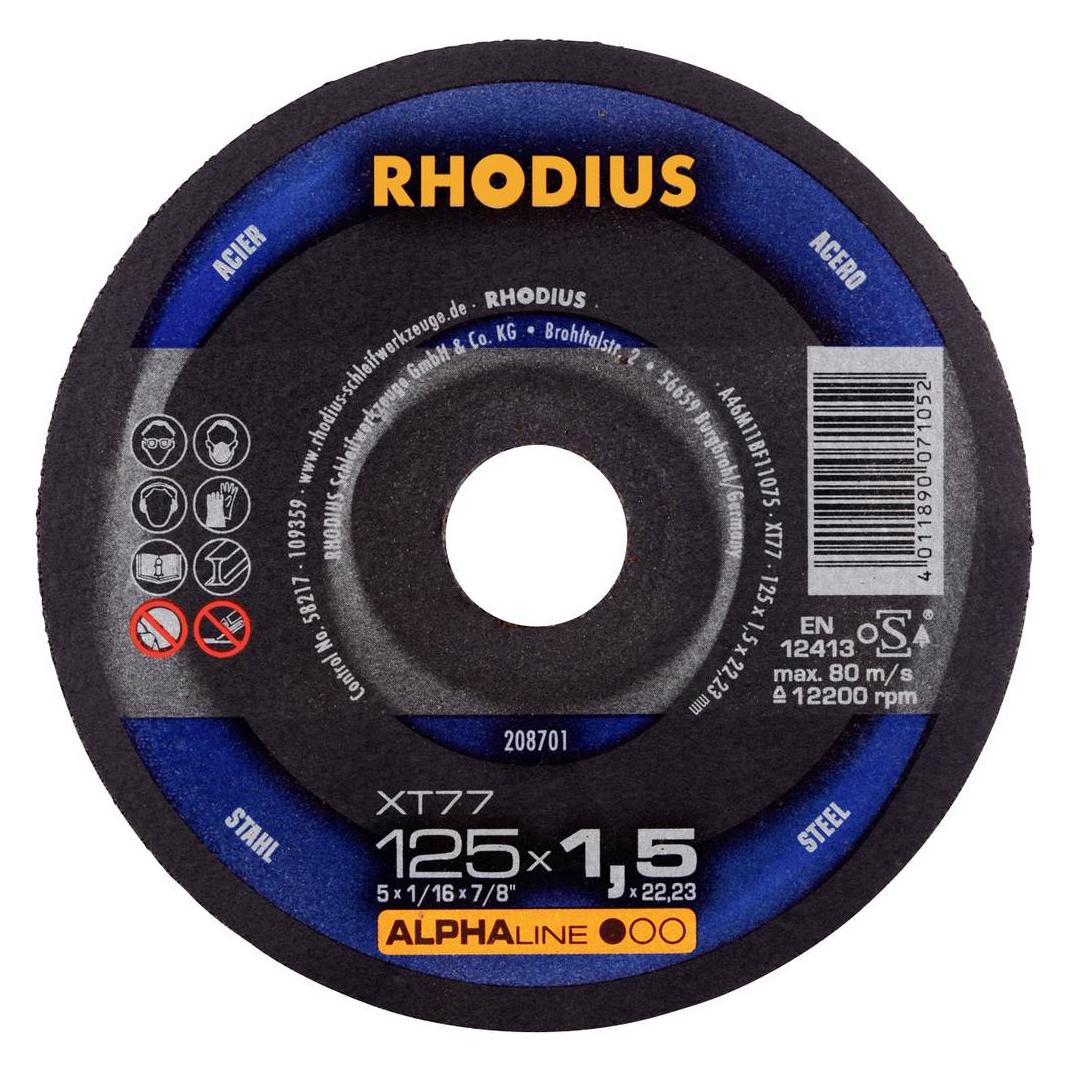 Rhodius Trennscheibe XT77 125 x 1,5mm ger. (4011890071052)