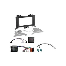 ACV Radioblende 2-DIN mit Radioanschlusskit Lenkradfernbedienung Mercedes / V...