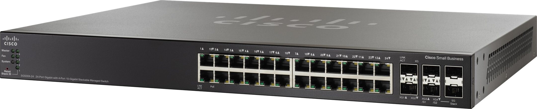 Cisco Small Business SG500X-24, Managed, L2/L3, Gigabit Ethernet (10/100/1000)