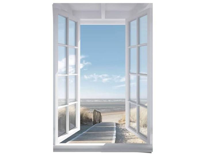 REINDERS Poster, Northsea Window, Schlafzimmer, Poster, Wanddeko, Room Decor, Bilderdruckpapier, Blau, 91,5 x 61
