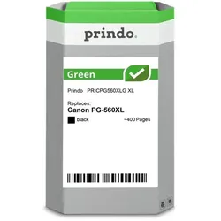 Prindo, Druckerpatrone, kompatibel mit Canon PG-560XL (BK)