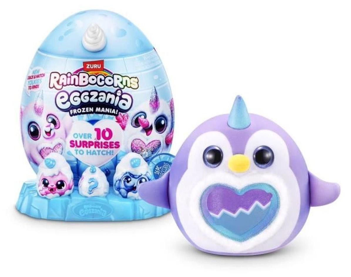 Zuru Rainbocorns Eggzania Frozen Mania Surprise Plush Egg - Frosty Theme met accessoires