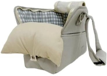 Uplifted Finds Portable Shoulder Handbag Dog Carrier For Small Dogs And Cats s gray Bag Pillow