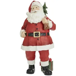 HOME STORY Figur Weihnachtsmann   ¦ Polyresin (Kunstharz) ¦ Maße (cm): B: 15,9 H: 31,8 T: 15.9
