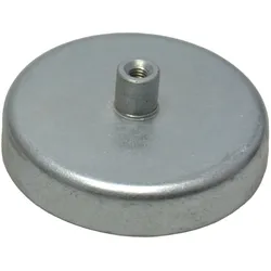 13 Ferrit-Topfmagnete mit Gewindebuchse 50 mm | 18,5 mm | Ferrit, Stahl, silber