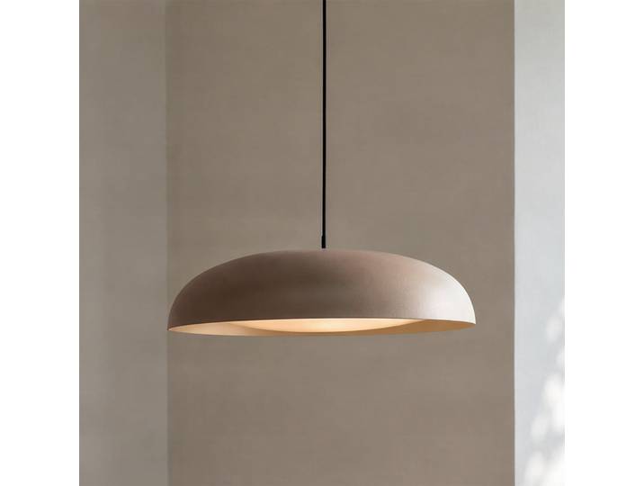 Suspension LED Florie, beige, métal, Ø 40 cm - Lindby - Salle à manger - Moderne - À ampoule unique