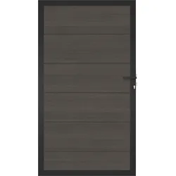 NewTechWood WPC Tor Castello UH49 - Silver Gray (Schwarz) - 100 x 180 cm